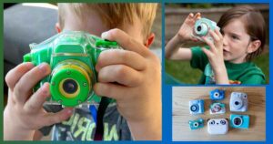 Мнения за най-добър детски фотоапарат. За моментни снимки, с принтер. Дигитален детски фотоапарат от Технополис, Хиполенд. Марки: VTech, STELS W301, Hello Kitty, Fisher Price, Vivitar