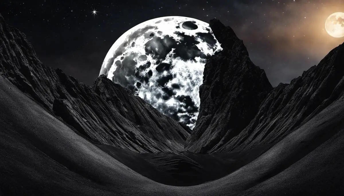 Image depicting the concept of a Black Moon in astrology, representing new beginnings and spiritual growth.